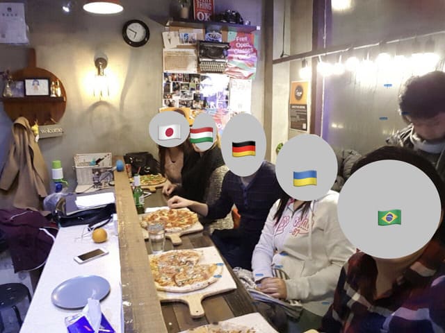 上海でクラスメイトとご飯