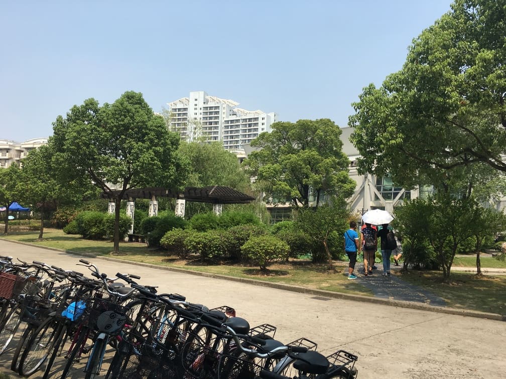 復旦大学の敷地内